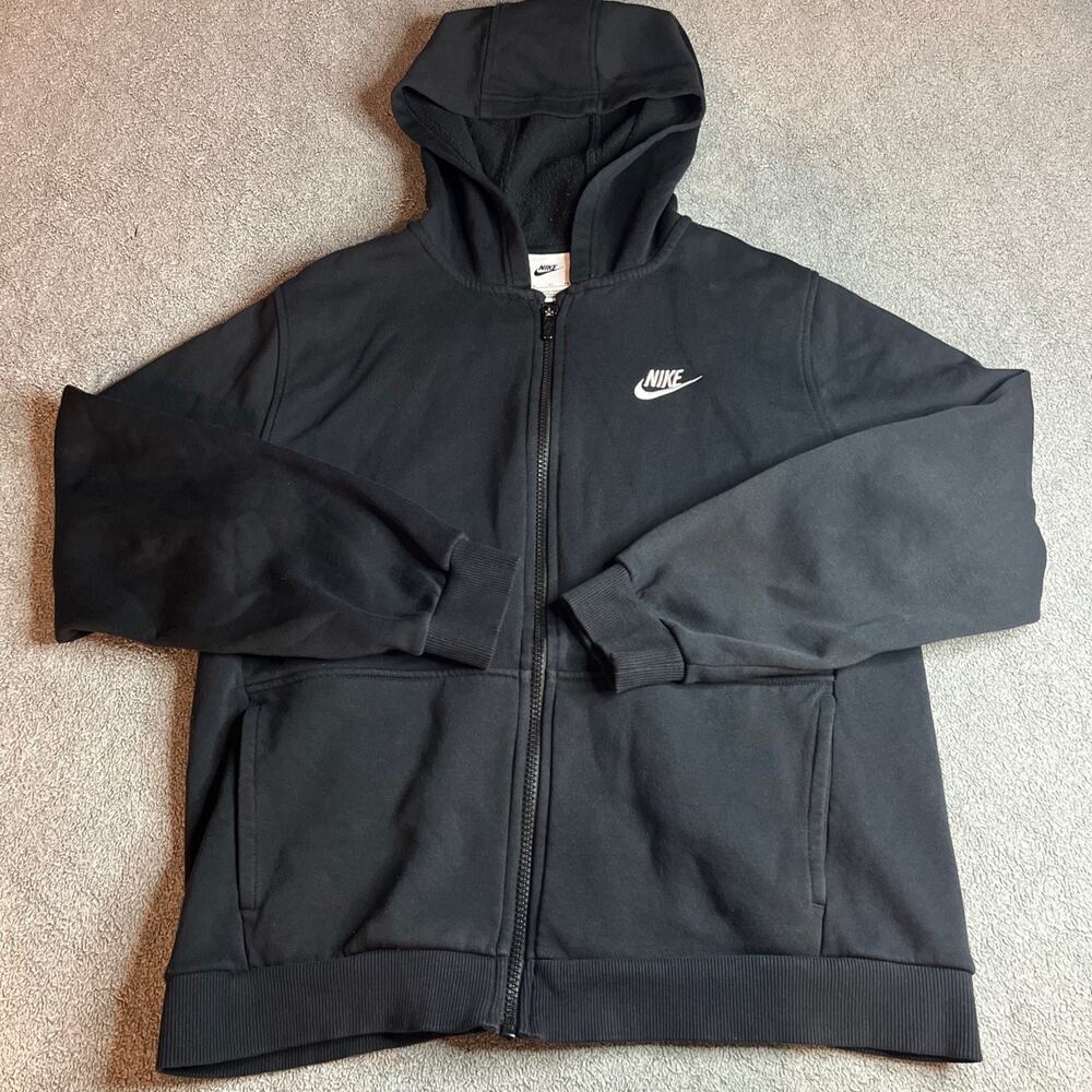 Kids Nike Black Hoodie Jacket Boys Size X Large Preowned Good B204